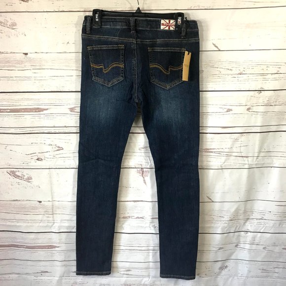 Machine Womens' Skinny Jeans With Applique - Picture 3 of 8